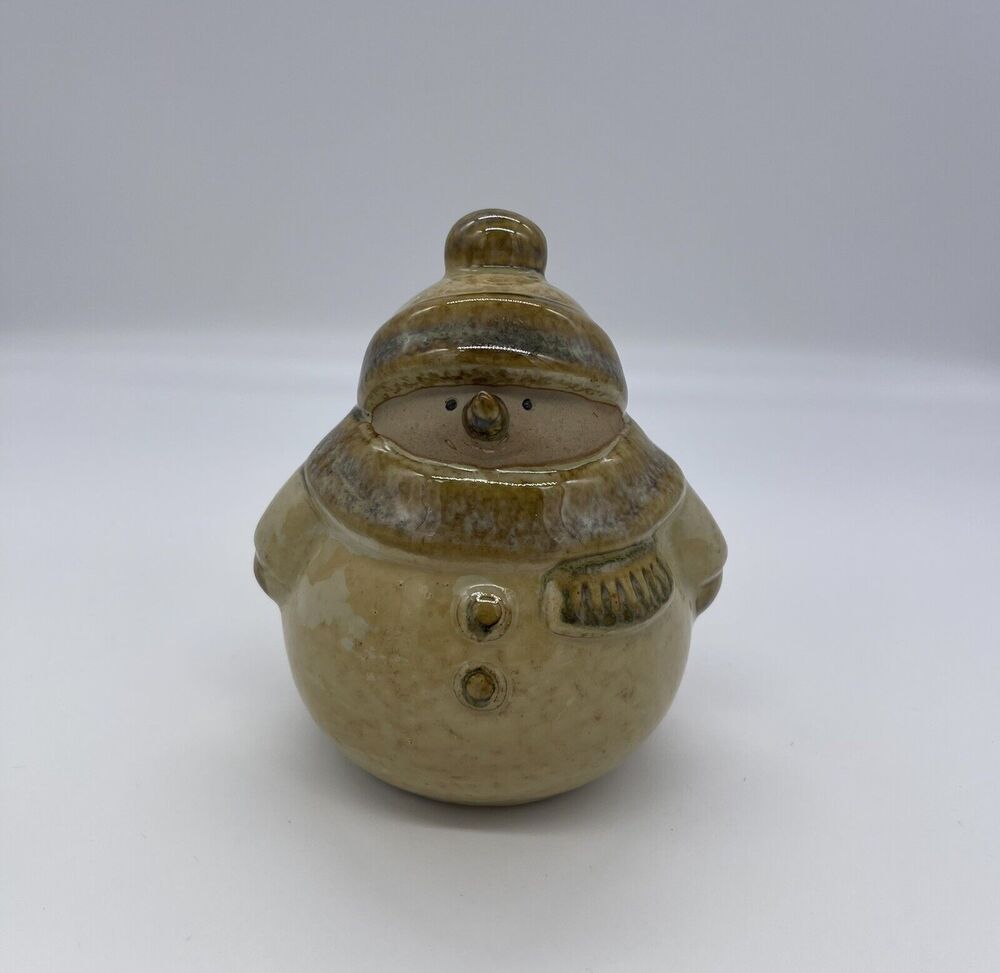 5.5" Stoneware Snowman Glazed